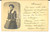 Fotografia d epoca originale 1905 ca FRANCE Pauline HOUTSAEGER envoie photo à un correspondant Carte postale 1