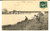 Cartolina originale da collezione 1909 MELUN FRANCE Pont de LIVRY Carte postale ANIMEE avec pÃªcheurs 1