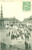 Cartolina originale da collezione 1912 POLICKA REPUBBLICA CECA Folla di abitanti in piazza Cartolina FP VG 1