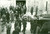 Fotografia d epoca originale 1960 GORIZIA uscita dalla chiesa per un funerale Fotografia ZULIANI cm 18 x 12 1