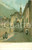 Cartolina originale da collezione 1925 ca CHIAVENNA SO Porta Santa Maria Cartolina ANIMATA FP VG 1