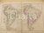 Stampa, bozzetto originale 1884 PARIS DRIOUX  LEROY Atlas universel AmÃ©rique du Sud 46x32 cm Ã©d. BELIN 1