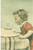 Cartolina originale da collezione 1930 ca CARMAGNOLA TO Ditta ALPESTRE 34 erbe per 34 malanni Cartolina FP NV 1