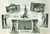 Cartolina originale da collezione 1956 CATANIA vedutine Teatro BELLINI Statue Cartolina postale FG VG 1