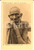 Cartolina originale da collezione 1930 ca Missione del KENYA COSTUMI Indigeno in meditazione Cartolina FP NV 1