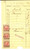 Documento originale, autentico 1924 PALERMO Hotel CAVOUR Ricevuta per camera BARBI Bolli 1