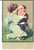 Cartolina originale da collezione 1900 ca COSTUMI Un vecchio seduttore all opera Cartolina SATIRICA a rilievo FP 1