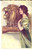 Cartolina originale da collezione 1910 ca La fanciulla e il leone Cartolina ILLUSTRATA T. CORRELL FP NV 1