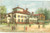 Cartolina originale da collezione 1928 ESPOSIZIONE TORINO Padiglione Mostra Forestale Cartolina ILLUSTRATA FP VG 1
