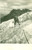 Cartolina originale da collezione 1935 ca ALPINISMO Alpino durante una scalata con la corda Cartolina FP NV 1