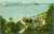 Cartolina originale da collezione 1922 MILWAUKEE, WISCONSIN USA Battelli a vapore sul Lake Park Cartolina FP VG 1