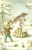Cartolina originale da collezione 1962 PICCOLI INNAMORATI Bambino con vischio per Natale Cartolina FP VG 1