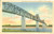 Cartolina originale da collezione 1949 CAIRO, ILLINOIS USA New Highway Bridge across MISSISSIPPI RIVER Cartolina 1