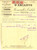 Documento originale, autentico 1928 TORINO Fabbrica d amianto BERNOULLI & CABIBI Fattura per filetti cotone 1