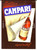 Cartolina originale da collezione 1957 Cartolina BITTER CAMPARI pubblicitaria ILLUSTRATA FISA FG NV 1