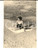 Fotografia d epoca originale 1950 ca LAGO DI TOVEL Donna prende il sole sulla riva Foto VINTAGE 7x11 cm 1