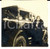 Fotografia d epoca originale 1930 ca AREA LOMBARDA Ritratto di donna con automobile Foto VINTAGE 8x8 cm 1