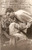 Cartolina originale da collezione 1920 ca INNAMORATI Bacio sulla poltrona Cartolina FP NV 1