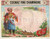 Materiale pubblicitario d’epoca 1930 ca COGNAC FINE CHAMPAGNE Ilustrazione con turco Etichetta 11x9 cm 1