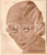 Stampa, bozzetto originale 1940 ca CINEMA Ritratto Hilda SPRINGER Allegato al n. 1 di STELLE 15x18 cm 1