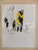 Stampa, bozzetto originale 1961 IL VITTORIOSO ? Esploratore con cane Illustrazione ORIGINALE 25x32 cm 1