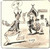Stampa, bozzetto originale 1955 ca IL VITTORIOSO ? Satira sull ISLAM  LUISZ Illustrazione ORIGINALE 1