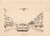 Stampa, bozzetto originale 1955 ca IL VITTORIOSO Cadillac inseguita da aereo Illustrazione ORIGINALE 25x18 1