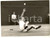 Fotografia d epoca originale 1955 TENNIS WIMBLEDON Wladyslaw SKONECKI sprawls during a match Photo 18x13 cm 1