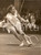 Fotografia d epoca originale 1953 TENNIS WIMBLEDON Jean RINKELQUERTIER durante match contro Shirley FRY Foto 1