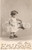 Cartolina originale da collezione 1902 BAMBINI Bimba tira la coda a gatto di peluche Cartolina FP VG 1