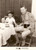 Fotografia d epoca originale 1956 ISCHIA Attore Richard BASEHART in villeggiatura con il figlio Foto 13x18 1