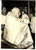 Fotografia d epoca originale 1960 ROMA Santa Maria Maggiore  Papa Giovanni XXIII durante il Venerdì Santo 1