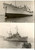 Fotografia d epoca originale 1953 TURCHIA Naufragio sottomarino DUMLUPINAR  NavI soccorso NABOLAND KURTARAN 1
