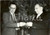 Fotografia d epoca originale 1953 ROMA Enrico MATTEI consegna medaglia dei Partigiani ad Alcide DE GASPERI 1