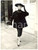 Fotografia d epoca originale 1955 LONDON Model wears Roberto SCHULTZ confettispot velvet coat Photo Fashion 1