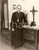 Fotografia d epoca originale 1955 ca VATICANO Cardinale PaulÃ‰mile LÃ‰GER ritratto nella sua casa romana Foto 1