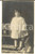 Fotografia d epoca originale 1930 ca ITALIA Ritratto di bambina con un secchiello  Foto cartolina VINTAGE 1
