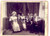 Fotografia d epoca originale 1900 ca AREA ITALIANA Invitati a una festa di CARNEVALE Foto RARA CURIOSA 25x18 1