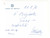 Autografo originale 1976 ROMA Biglietto Vinicio VANELLI segretario ministro Interno  Autografo 1