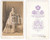 Fotografia d epoca originale 1870 ITALIA Ritratto femminile in abito chiaro   Fotografo Giulio ROSSI  CDV 1
