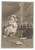 Fotografia d epoca originale 1910 ca UK ? Little girl drinking milk  Photo 9x14 cm 1