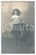 Fotografia d epoca originale 1907 BOLOGNA Bambina con camicia a quadretti  Ritratto Foto cartolina BORGHI 1