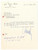 Autografo originale 1956 UDINE Comm. Giuseppe BERTOLI  Lettera per informazioni AUTOGRAFO 1