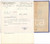 Documento originale, autentico 1950 MILANO Via Paisiello  POMPE GABBIONETA  Bozzetto pompa rotativa 1