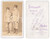 Fotografia d epoca originale 1875 ca ROMA Due bambini in divisa da collegiale  Foto Giuseppe FELICI CDV 1