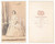 Fotografia d epoca originale 1870 ca ITALIA Donna in abito a righe con specchio  Foto Alphonse BERNOUD CDV 1