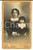 Fotografia d epoca originale 1890 ca CHIASSO Ritratto di giovane donna con bambina  Foto Dante SOLDINI CDV 1