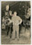 Fotografia d epoca originale 1950 ca LOMBARDIA CIRCO Operaio TERMOZETA tra i cavalli Foto CURIOSA 10x14 cm 1