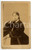 Fotografia d epoca originale 1870 ca MILANO Ritratto di Alice DAVERIO LUZZI  Foto Giulio ROSSI  CDV 1
