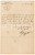 Autografo originale 1889 PADOVA Lettera Alessandro STOPPATO  SocietÃ  Margherita di Savoia AUTOGRAFO 1